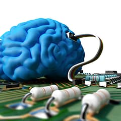 Blue brain & motherboard