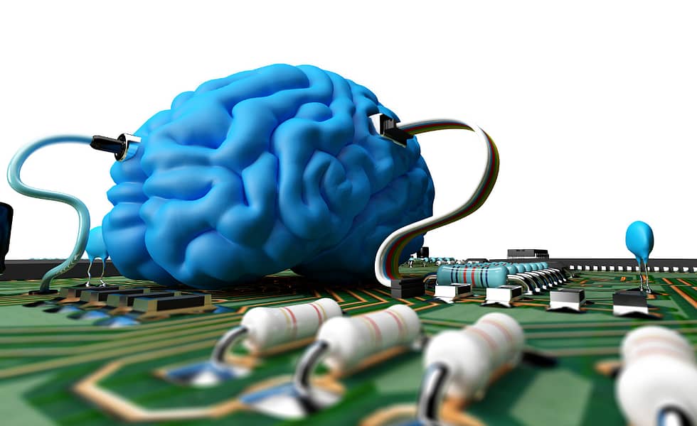 Blue brain & motherboard