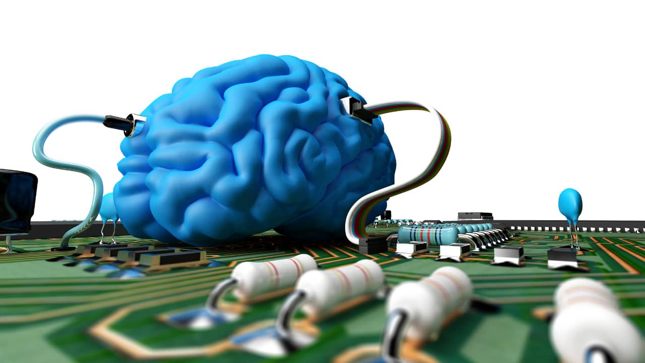 Blue brain & motherboard
