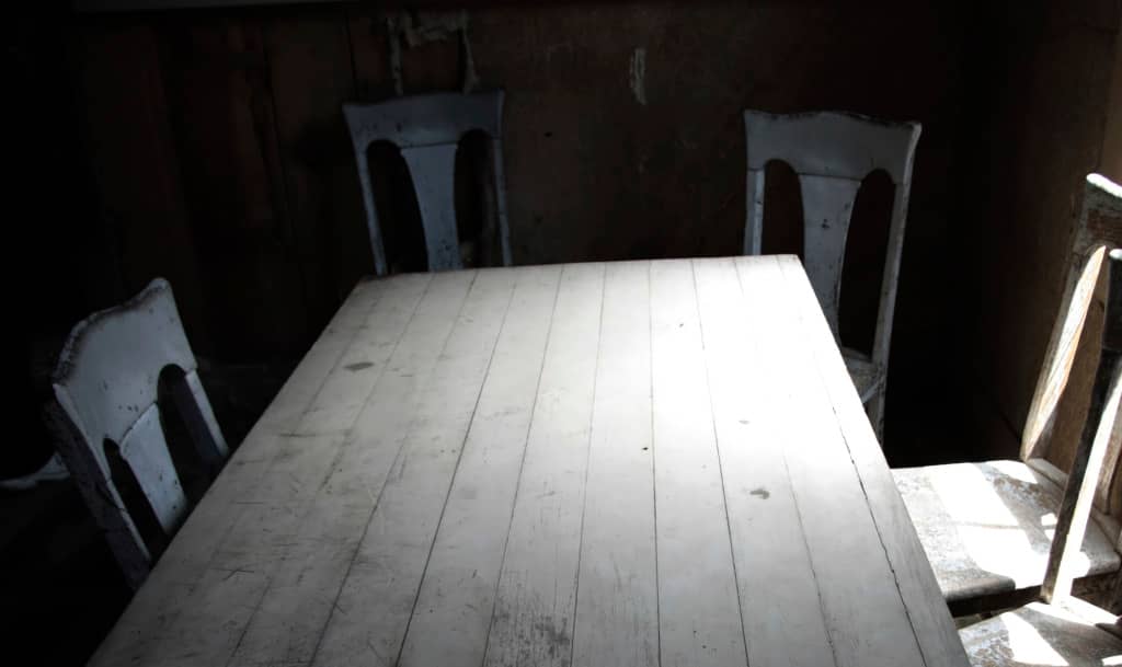 Old empty table